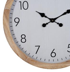 BigBuy Home Nástěnné hodiny Bílý Dřevo 60 x 60 x 6,5 cm