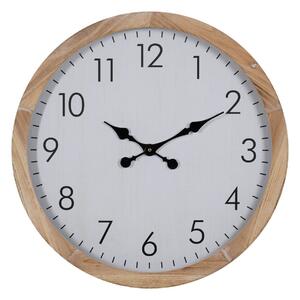 3198 Nástěnné hodiny Bílý Dřevo 60 x 60 x 6,5 cm