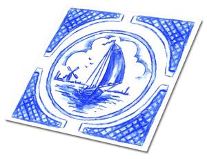 Vinylové obklady dlaždice Loď Azulejos