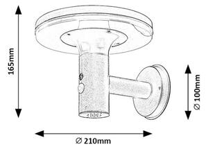 Rabalux 77017 - LED Solární svítidlo se senzorem ALASKA LED/10W/3,7V IP44