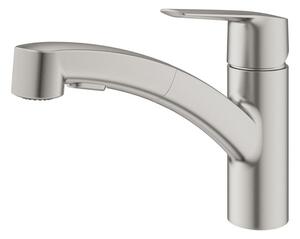 Dřezová baterie GROHE Start s otočným ramínkem, 2 proudy supersteel 30531DC1