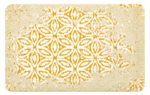 Makro Abra Koupelnová předložka STROFI Květy protiskluzová žlutá Rozměr: 50x80 cm