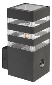Rabalux 77025- Venkovní nástěnné svítidlo se senzorem ANKARA 1xE27/12W/230V IP44