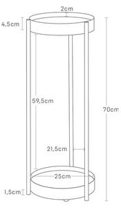 Kovový stojan na květiny (výška 70 cm) Tower – YAMAZAKI