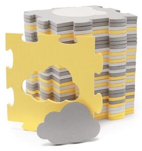KINDERKRAFT select - Pěnové puzzle LUNO 30ks šedá/žlutá