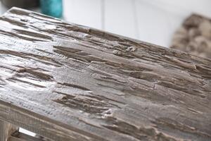 Stolička HEMINGWAY šedá masiv recyklované dřevo skladem