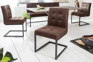 Konzolová židle RIDER vintage hnědá Nábytek | Jídelní prostory | Jídelní židle | Všechny jídelní židle