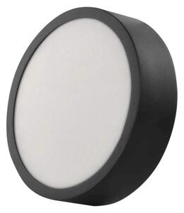 EMOS ZM5333 NEXXO - Přisazený stropní LED panel v černé barvě, 12,5W, 1100lm, 3000 + 3500 + 4000K, IP40/IP20, Ø 17cm (Stropní kruhové svítidlo v černé barvě s přepínačem barvy světla)