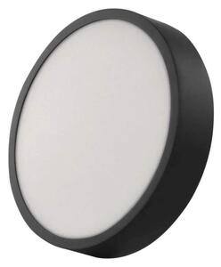 EMOS ZM5343 NEXXO - Přisazený stropní LED panel v černé barvě, 21W, 1900lm, 3000 + 3500 + 4000K, IP40/IP20, Ø 22,5cm (Stropní kruhové svítidlo v černé barvě s přepínačem barvy světla)