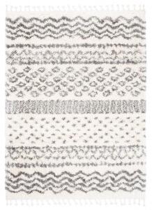 Makro Abra Kusový koberec Shaggy AZTEC FA60B Krémový Rozměr: 200x300 cm