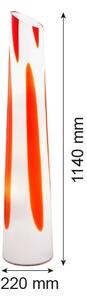 Argon 7042 - Stojací lampa POLONIA 2xE27/15W/230V bílá/červená