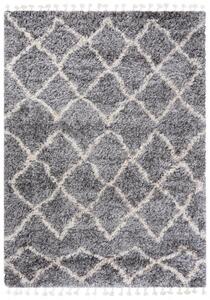 Makro Abra Kusový koberec Shaggy AZTEC FN45A Šedý Rozměr: 200x300 cm