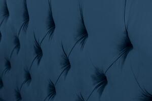 Postel CHESTERFIELD LUX 180x200 CM tmavě modrá samet Nábytek | Ložnice | Postele | Všechny postele pro dospělé