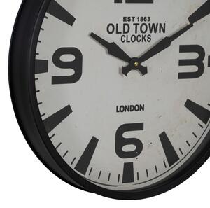 BigBuy Home Nástěnné hodiny Bílý Černý Železo 46 x 46 x 6 cm