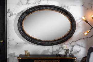 Zrcadlo VENICE 135 CM černo-zlaté Zrcadla | Kulatá