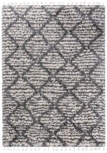 Makro Abra Kusový koberec Shaggy AZTEC FN43A Krémový Rozměr: 160x230 cm