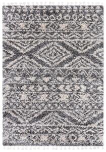 Makro Abra Kusový koberec Shaggy AZTEC FN46A Tmavě Šedý Rozměr: 160x230 cm