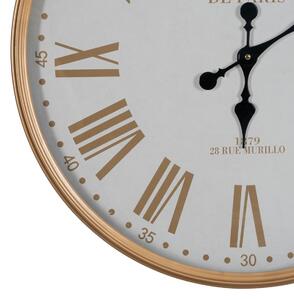 BigBuy Home Nástěnné hodiny Bílý Přírodní Železo 60 x 60 x 6 cm