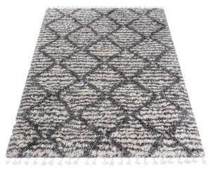Makro Abra Kusový koberec Shaggy AZTEC FN43A Krémový Rozměr: 140x200 cm