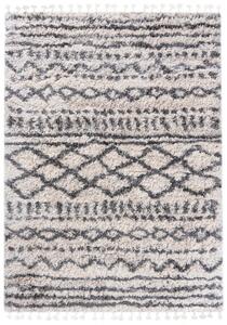 Makro Abra Kusový koberec Shaggy AZTEC FN28D Krémový Rozměr: 60x100 cm