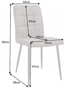 Židle MODENA antik taupe mikrovlákno Nábytek | Jídelní prostory | Jídelní židle | Všechny jídelní židle