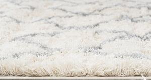Makro Abra Kusový koberec Shaggy AZTEC FN45A Krémový Rozměr: 80x150 cm