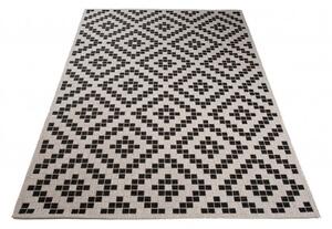 Balta Kusový koberec Sisal Floorlux 20147 Silver / Black Rozměr: 120x170 cm