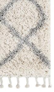 Makro Abra Kusový koberec Shaggy AZTEC FN45A Krémový Rozměr: 80x150 cm