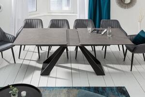 Noble Home Antracitový rozkládací jídelní stůl Concord 180-230 cm
