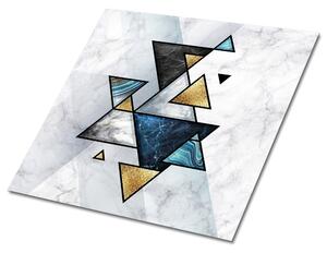 PVC panely Abstraktní mramorové trojúhelníky