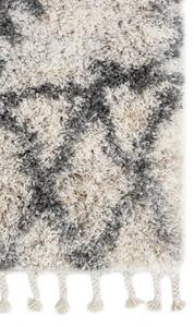 Makro Abra Kusový koberec Shaggy AZTEC DC55D Krémový Rozměr: 140x200 cm