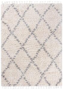 Makro Abra Kusový koberec Shaggy AZTEC FN39A Krémový Rozměr: 160x230 cm