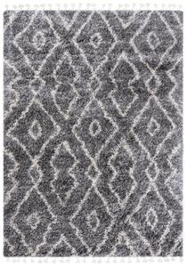 Makro Abra Kusový koberec Shaggy AZTEC FN30A Tmavě Šedý Rozměr: 140x200 cm