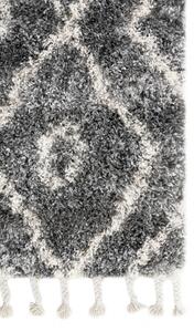 Makro Abra Kusový koberec Shaggy AZTEC FN30A Tmavě Šedý Rozměr: 140x200 cm