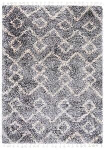 Makro Abra Kusový koberec Shaggy AZTEC Q742A Šedý Rozměr: 120x170 cm