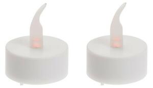LED blikající čajové svíčky, 3,8 cm, sada 2 ks, na baterie, časovač
