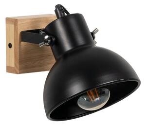 3198 Nástěnná lampa Černý Béžový Dřevo Železo 220-240 V 21 x 14 x 17 cm