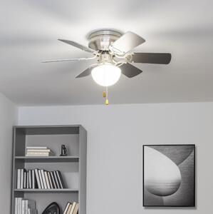 ZEVENTI - Stropní ventilátor GALDANA 1xE27/60W/230V šedá/bílá
