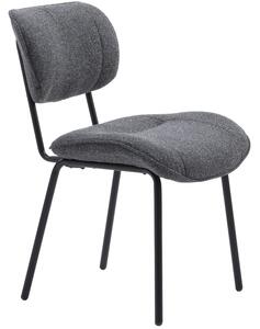 Tmavě šedá bouclé jídelní židle Unique Furniture Buffalo