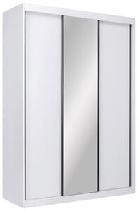 ŠATNÍ SKŘÍŇ S POSUVNÝMI DVEŘM, bílá, 150/215/59,5 cm P & B - Šatní skříně, Online Only