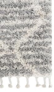 Makro Abra Kusový koberec Shaggy AZTEC FN43A Šedý Rozměr: 60x100 cm
