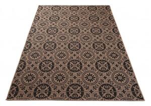 Balta Kusový koberec Sisal Floorlux 20416 Coffee / Black Rozměr: 160x230 cm