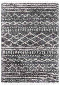 Makro Abra Kusový koberec Shaggy AZTEC FN28A Tmavě Šedý Rozměr: 140x200 cm