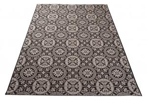 Balta Kusový koberec Sisal Floorlux 20416 Black / Silver Rozměr: 140x200 cm
