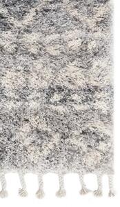 Makro Abra Kusový koberec Shaggy AZTEC FN35B Světle Šedý Rozměr: 160x230 cm