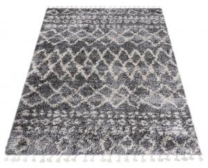 Makro Abra Kusový koberec Shaggy AZTEC FN35A Tmavě Šedý Rozměr: 140x200 cm