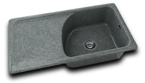 RETRO DŘEZ 90x49cm SLATE s levým odkapem