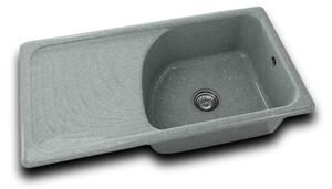 RETRO DŘEZ 90x49cm PLATINUM s levým odkapem