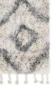 Makro Abra Kusový koberec Shaggy AZTEC Q742C Krémový Rozměr: 140x200 cm