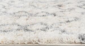 Makro Abra Kusový koberec Shaggy AZTEC Q742C Krémový Rozměr: 60x100 cm